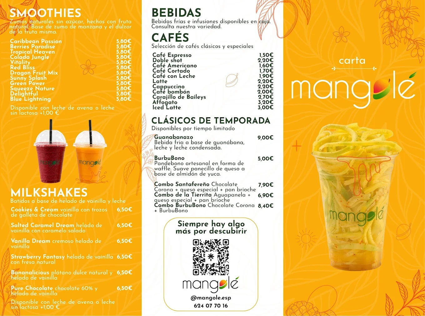 Carta completa de Mangolé