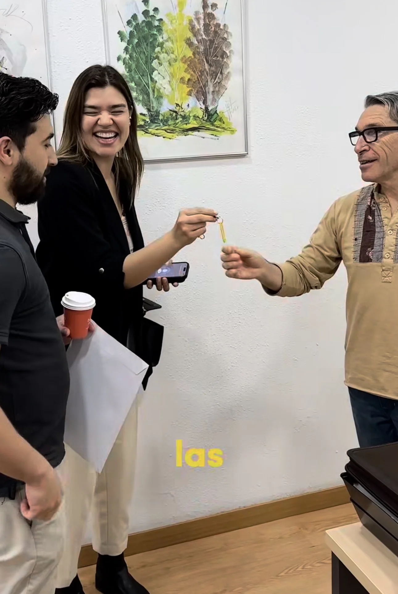 Entrega de llaves del nuevo local