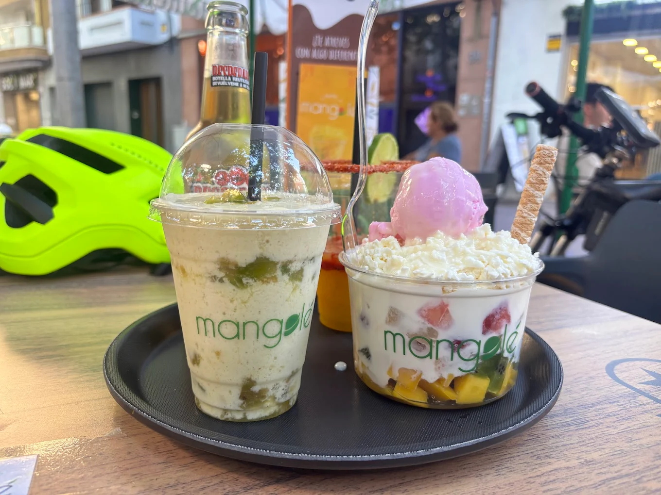 Productos en la terraza